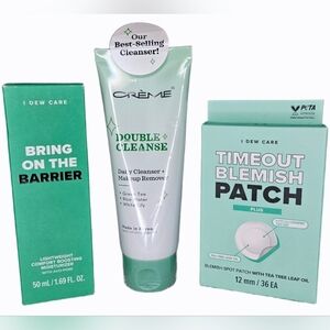 NIB Creme Shop + I Dew Care Moisturizer Blemish Patch Cleanser Bundle